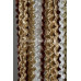 Штори-нитки крупна спіраль біло-коричнева
