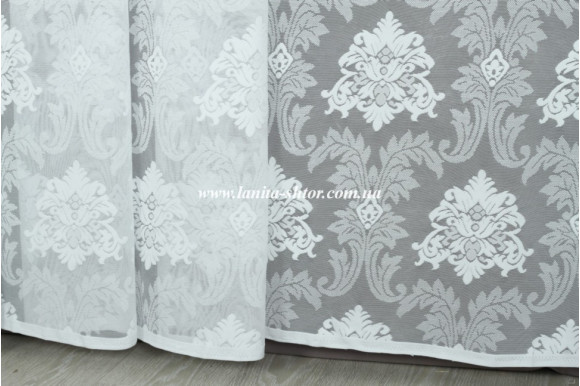 Тюль жаккард корона Woska D-24-21 Тюль жаккард корона Woska D-24-21