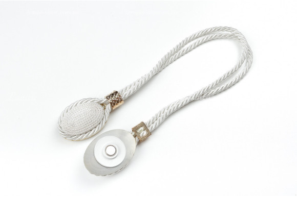 Магнит для штор Джут 7931 белый