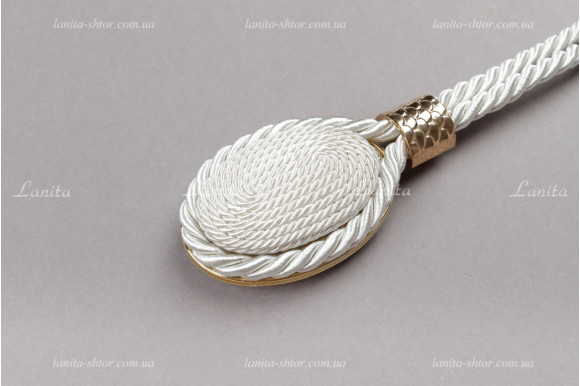 Магнит для штор Джут 7931 белый