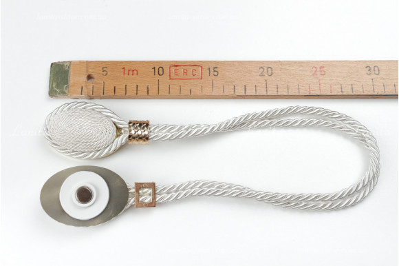 Магнит для штор Джут 7931 белый