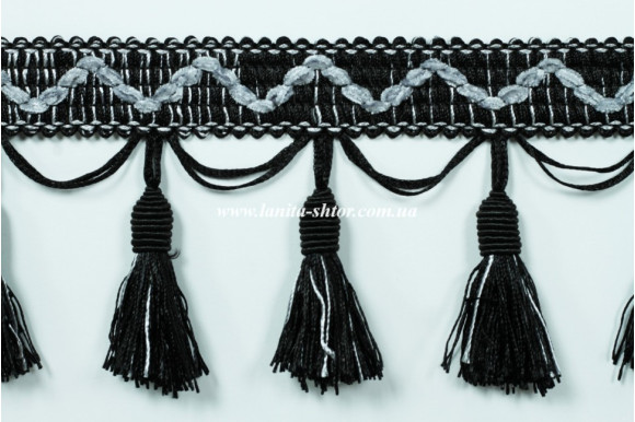 Бахрома для штор BMK черная