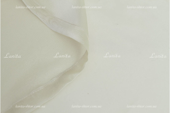 Готовый тюль муар лимонно-салатовый 2,95м/3,3м+3,5м