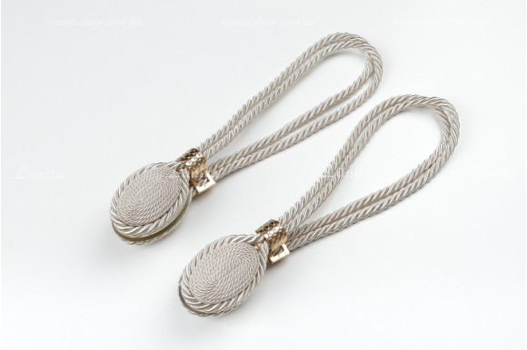 Магнит для штор Джут 7932 молочный