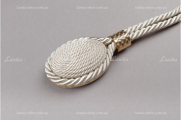 Магнит для штор Джут 7932 молочный