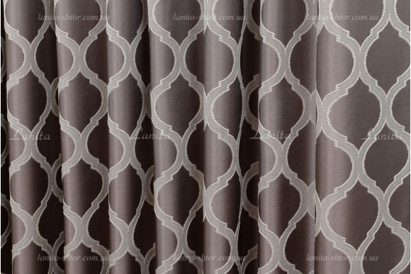 Готові штори жакард-сатин Dupont GS-8032 2,62м/2*2,0м