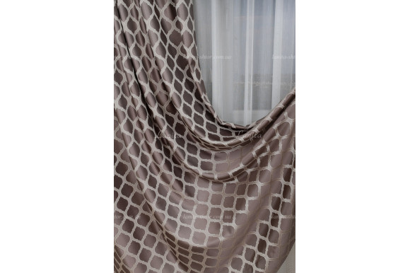 Готові штори жакард-сатин Dupont GS-8032 2,62м/2*2,0м