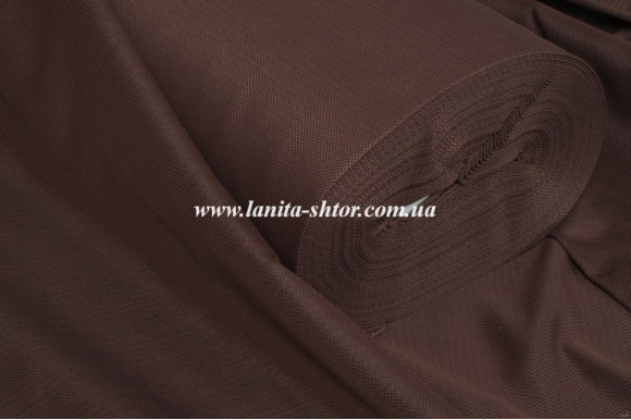Штора лен шоколадная Mussa BS3108 отрез 2 метра
