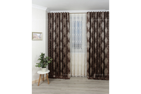 Шторы корона жаккард Bohemia SG-7633