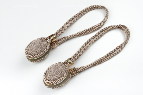 Магніт для штор Джут 7933 карамель