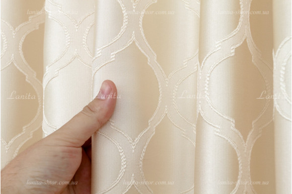 Готові штори жакард-сатин Dupont GS-8033 2,62м/2*2,0м