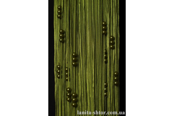 Штори-нитки лапша зелені