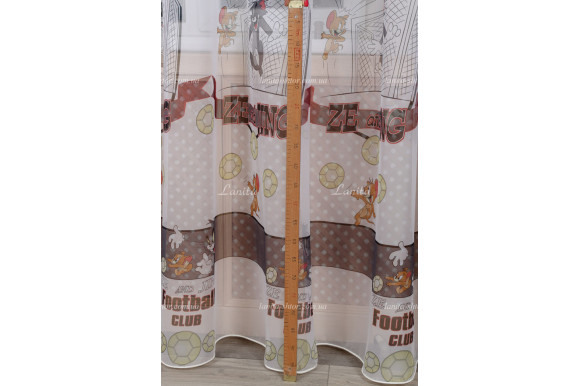 Детская тюль с принтом Tom and Jerry