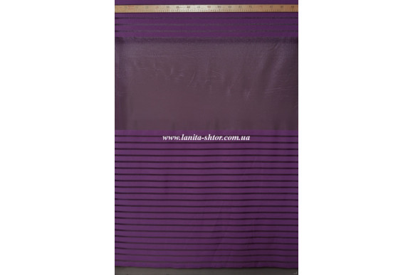 Тюль у смужку фіолетова Paul-226