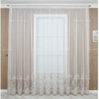 Готовый тюль фатин Talika беж 2,50м/5,0м