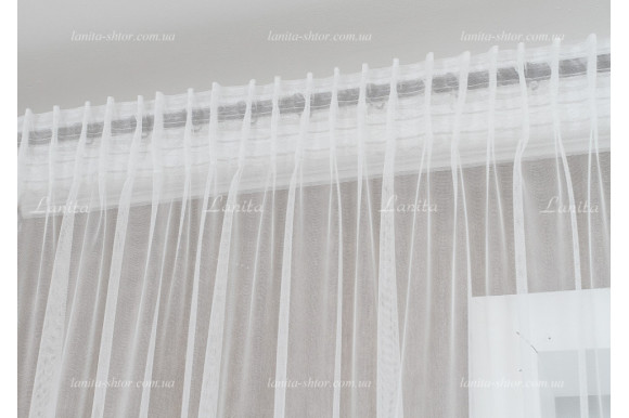 Готовый тюль фатин Talika беж 2,50м/5,0м Готовый тюль фатин Talika беж 2,50м/5,0м