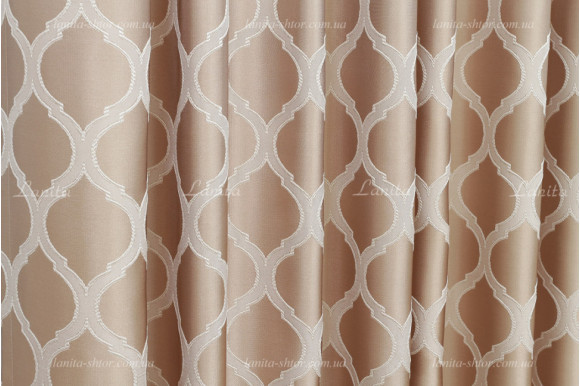 Готові штори жакард-сатин Dupont GS-8034 2,62м/2*2,0м
