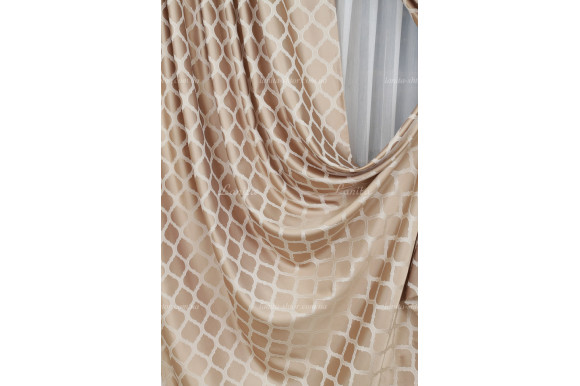 Готові штори жакард-сатин Dupont GS-8034 2,62м/2*2,0м