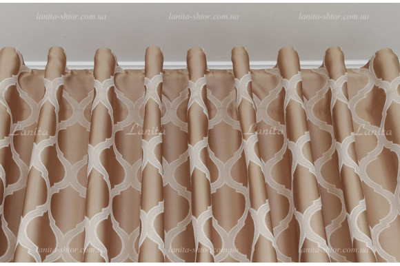 Готові штори жакард-сатин Dupont GS-8034 2,62м/2*2,0м