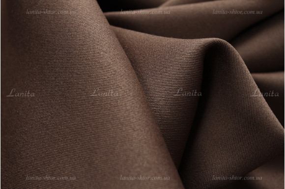 Штори блекаут коричневий Elis SB-1638