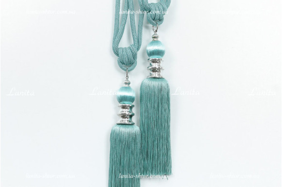 Китиці для штор KHD-6749 бірюзові