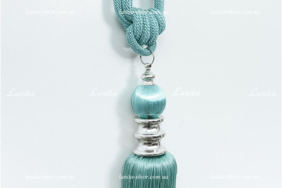 Китиці для штор KHD-6749 бірюзові