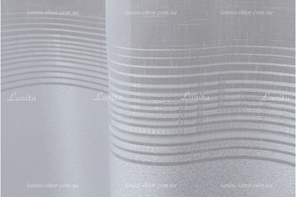 Готовый тюль лен-жаккард Cindy GT-02149 2,50м/3,80м