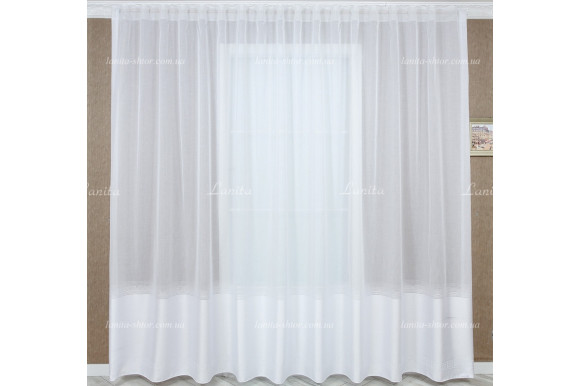 Готовый тюль лен-жаккард Cindy GT-02149 2,50м/3,80м