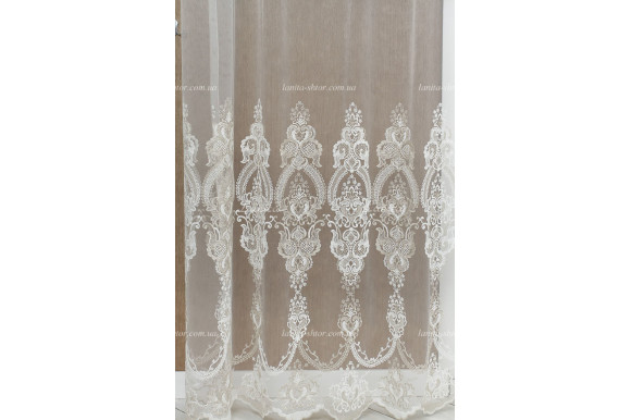 Тюль фатин с узором Clara TFU-941