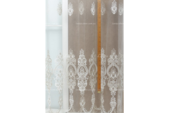 Тюль фатин с узором Clara TFU-941