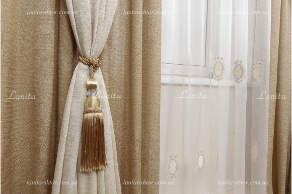 Шторы фактурная мешковина Mexx SFM-1428