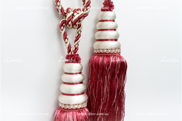 Кисти для штор KSK-6833 бордовые