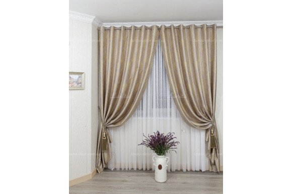 Готовые шторы жаккард Foreo GS-7836 2,50м/2*2,0м