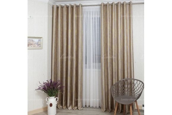 Готовые шторы жаккард Foreo GS-7836 2,50м/2*2,0м