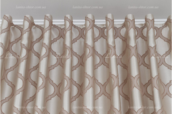 Готові штори жакард-сатин Dupont GS-8036 2,62м/2*2,0м