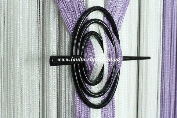 Підхват-шпилька Овал чорний