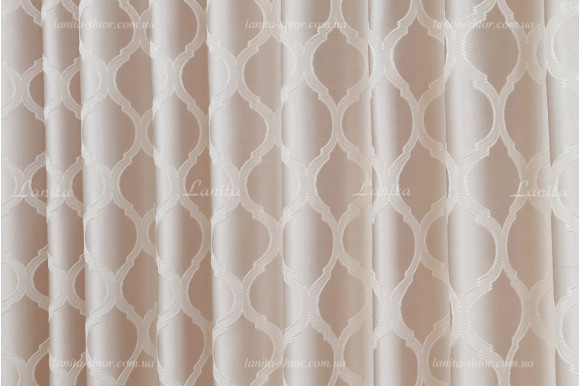 Готові штори жакард-сатин Dupont GS-8037 2,62м/2*2,0м