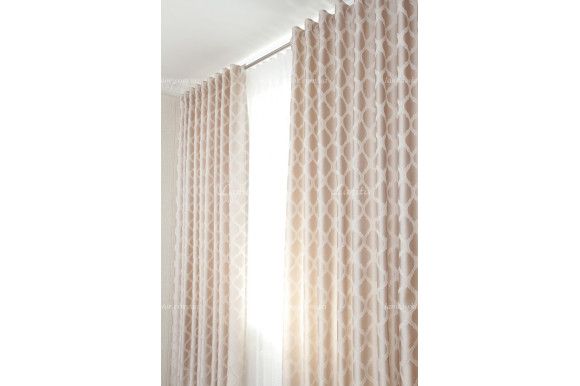 Готові штори жакард-сатин Dupont GS-8037 2,62м/2*2,0м