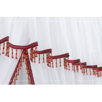 Бахрома для штор стеклярус BS бордо