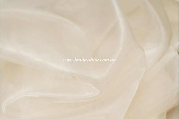 Тюль органза структурка молочна D
