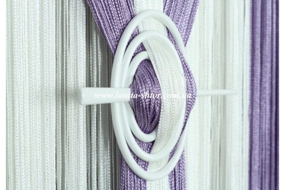 Підхват-шпилька Овал білий