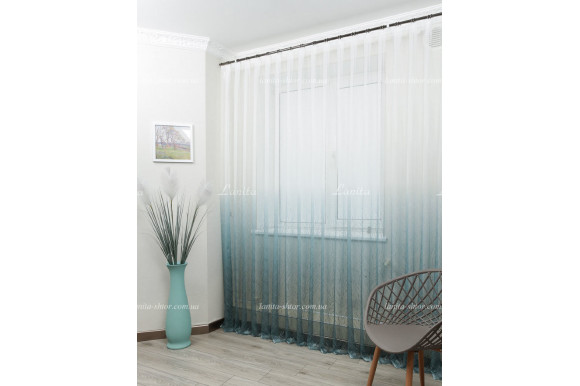 Тюль жаккард омбре Jordan TGR-1890