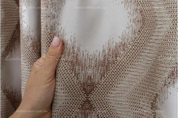 Готові штори сатин-жаккард Marvis GS-8140 2,68м/2*2,0м