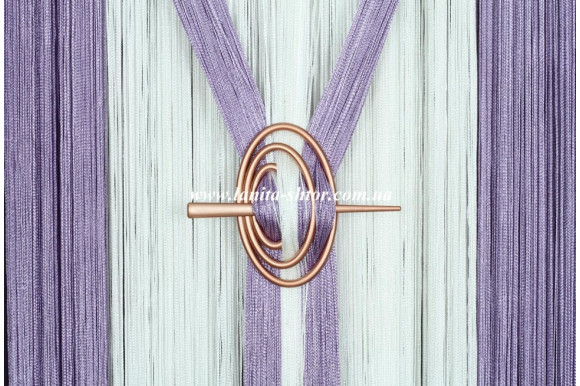 Підхват-шпилька Овал персиковий сатин Підхват-шпилька Овал персиковий сатин