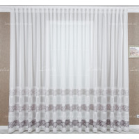 Готовый тюль лен-жаккард Milani GT-7641 2,50м/6,0м