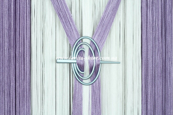 Підхват-шпилька Овал блакитний сатин