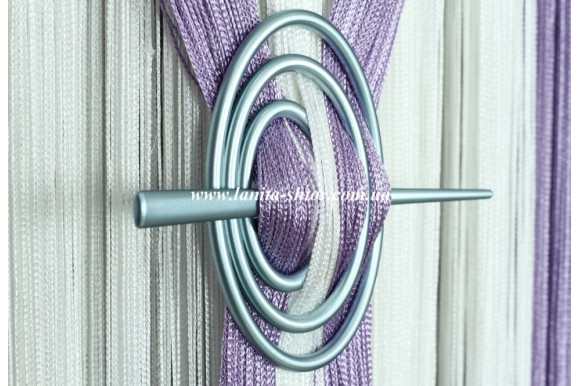 Підхват-шпилька Овал блакитний сатин