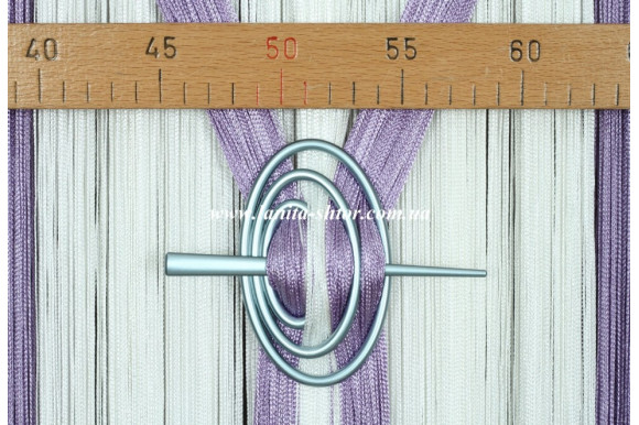 Підхват-шпилька Овал блакитний сатин