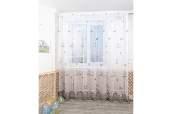 Тюль в дитячу Birds-07