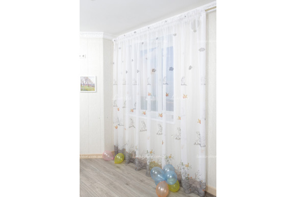 Тюль в дитячу Birds-07